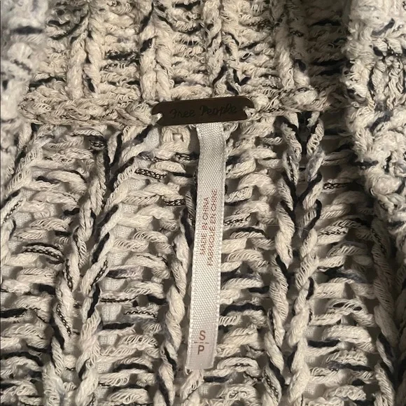 Free People Black and Brown Knit Cardigan - Picture 3 of 6